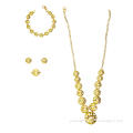 Perforated Figures Jewelry Set 22 K